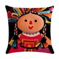 thumbnail image 1 of 45 * 45 cm (18 Pulgadas *) Mexicano Patrón De Lino Coche Funda De Cojín Decorativa Para El Hogar, 1 of 4