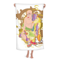 thumbnail image 1 of Eighteen Arhats Pattern Hand Towel Bath Facecloth Soft Cotton Washcloth, 1 of 4