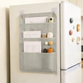 thumbnail image 4 of Wall Mounted Hanging File Organizer Bag, Non-Woven Fabric Portable Document Storage Pocket for Home Office School, Fits A4 Letter Legal Files, 4 of 6