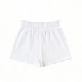thumbnail image 6 of Amidoa Girls Shorts Wide Leg Toddler Soft Elastic Waist Solid Color Casual Summer Shorts for Kids White Size 8, 6 of 6