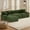Green, variant on HOMIER 118" L-Shaped Boneless Modular Sectional Sofa, Modern Chenille Sofa for Living Room,Oversized 3-Seater Couch with Deep Seat and Movable Ottoman,No Assembly,Green