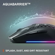 SteelSeries Aerox 3 Super Light Honeycomb Wireless RGB Optical Gaming Mouse - Onyx