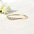 thumbnail image 3 of JEWELRYTREASURE Rainbow Monstone Band Yellow Gold Plated Wedding Band Dainty Promise Ring June Birthstone Jewelry Birthday Gift for Mom, 3 of 5