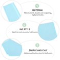 thumbnail image 2 of 1Pc Waterproof Thicken Bathing Curtain with Hooks Light-proof Shower Curtain Pure Color Home Bath Curtain (Blue), 2 of 2
