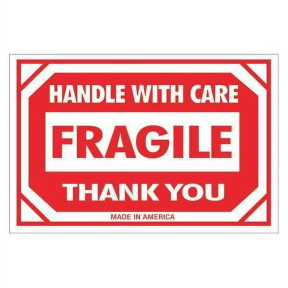 Tape Logic Label,Fragile HWC,2x3" DL1053