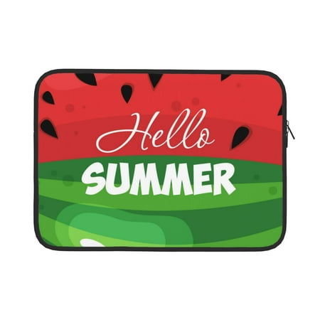 Naloa Watermelon Hello Summer Laptop Sleeve Water-Resistant Protective Computer Cover Carrying Case Bag Compatible Protective Case-13 inch