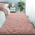 thumbnail image 2 of Homore Cute Fluffy Velvet Carpet Soft Washable Area Rugs for Bedroom/ Living Room Decoration,6'x9',Light Pink, 2 of 9