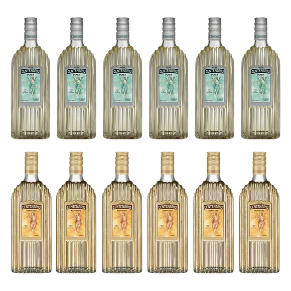 Pack de 12 Tequila Gran Centenario 6 Gran Centenario Reposado 950 ml 6 Gran Centenario Plata 950 ml