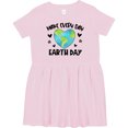 thumbnail image 3 of Inktastic Make Every Day Earth Day with Hearts and Stars Girls Toddler Dress, 3 of 5