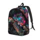 thumbnail image 1 of Disketp Colorful Plant Turtle A print Canvas Backpack Lightweight Travel Daypack Student Rucksack Laptop Backpack-Medium, 1 of 5