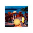 thumbnail image 2 of Bola de 12cm, lámpara de mesa de carga con control remoto colorida, lámpara de mesa LED para restaurante, cafetería, oficina, decoración de la atmósfera, luna esférica creativa, 11 Afortunado Sencillez, 2 of 2