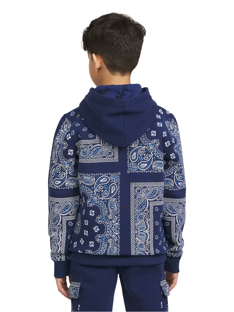 Dogg Supply Boys Paisley Hoodie - Fleece for Boys - Walmart.com