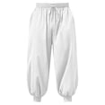 thumbnail image 2 of Sweatpants for Men 2026 Summer Solid Color Pant Casual Elastic Waist Drawstring Trousers Boho Yoga with Pockets Pants, 2 of 9