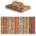 thumbnail image 2 of GZHJMY Ethnic African Stripes Pattern Soft Decorative Set of 3 Towels, 1 Bath Towel+1 Hand Towel+1 Washcloth, Multipurpose for Bathroom, Hotel, Gym, Spa and Beach, 2 of 5