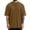 Brown, variant on Mens Oversized T Shirt Summer Fashion Casual Solid Crew Neck Drop Shoulder Elbow Sleeve Mens T-Shirts
