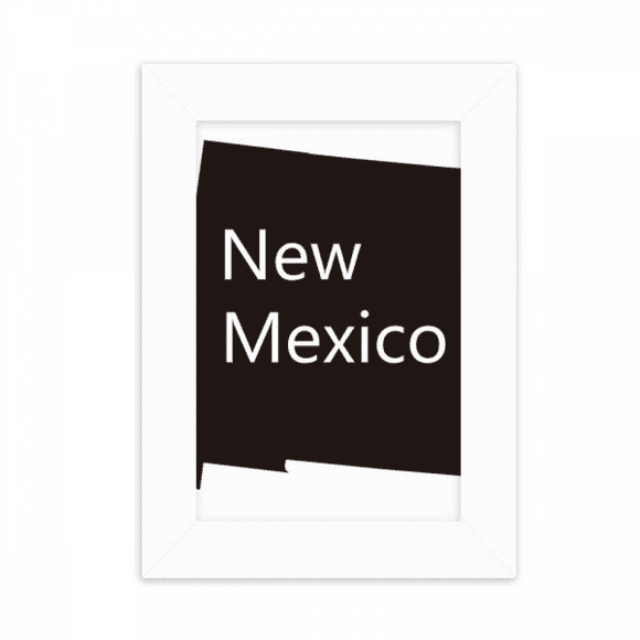 New Mexico USA Map Outline Desktop Photo Frame Picture Display Decoration Art Painting