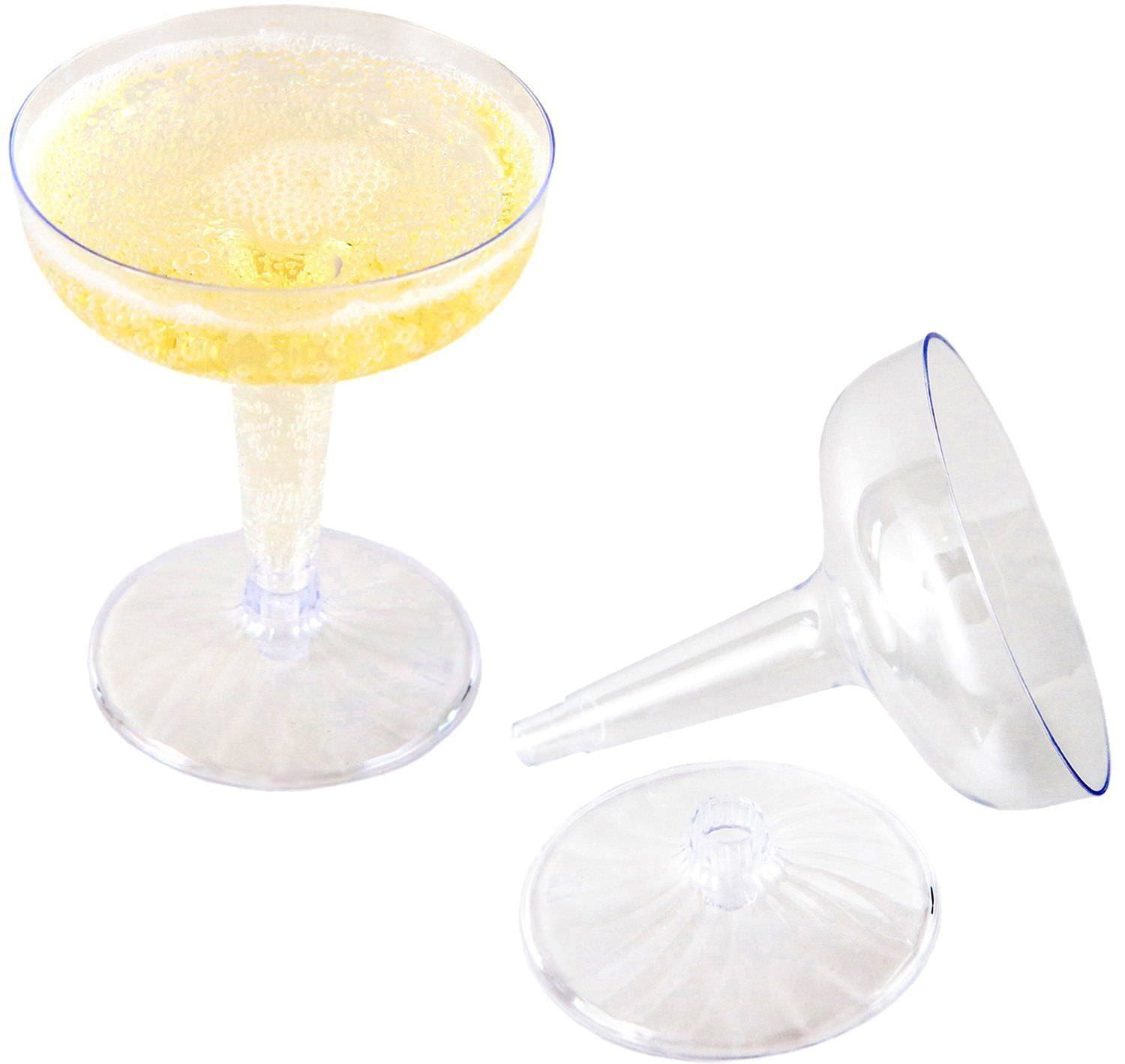 Box of 240 4.5 Ounce Wine, Martini, Champagne ,Glass Plastic Wine Glasses