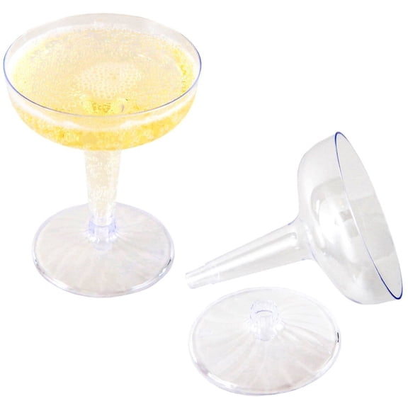Box of 240 - 4.5 Ounce Wine, Martini, Champagne ,Glass - Plastic Wine Glasses