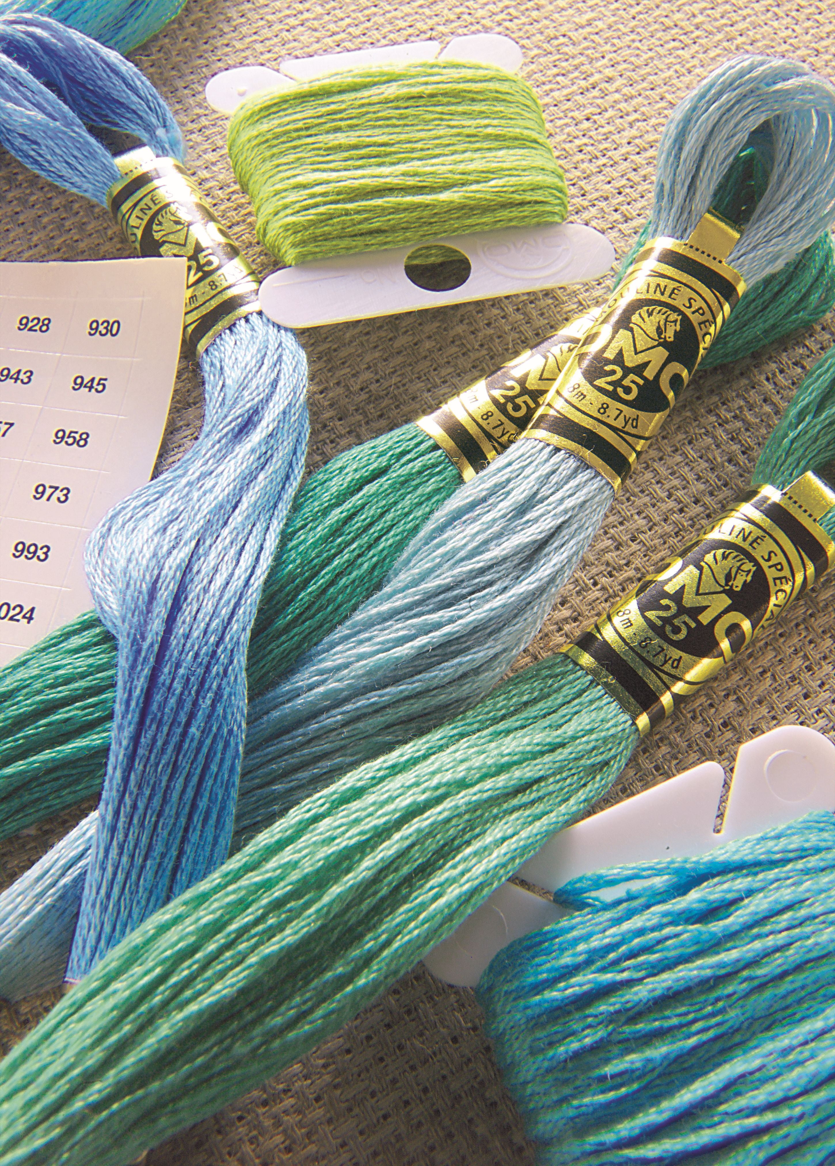 (10 pack) DMC Mouline 117-519 Six-Strand Embroidery Thread, Sky Blue, 8.7-Yards