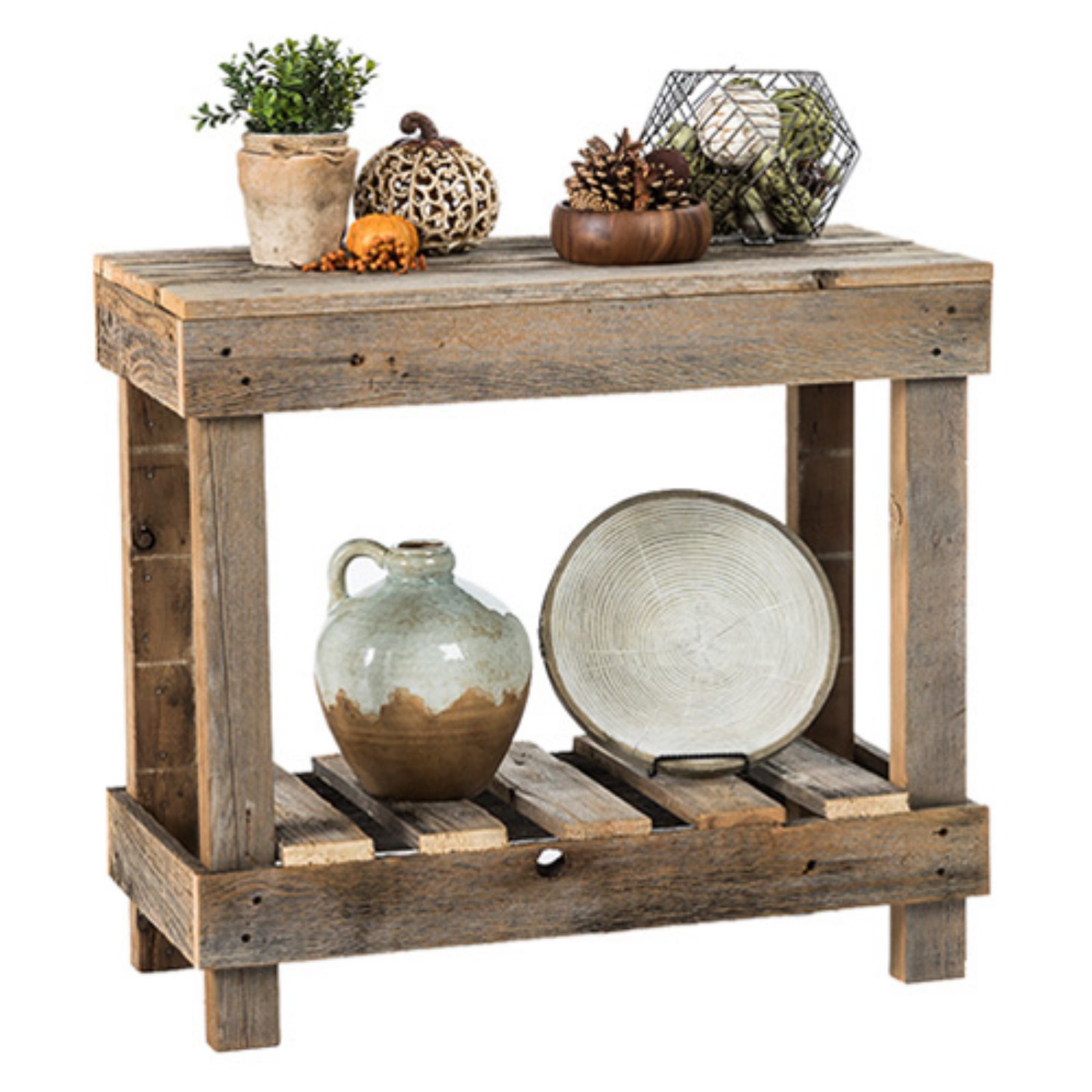 Del Hutson Farmhouse/Cottage Reclaimed Wood Sofa Table