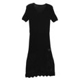 thumbnail image 2 of Altuzarra Robe Noire Doyle en Tricot pour Femmes - S, 2 of 2