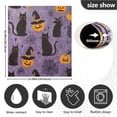thumbnail image 5 of Yayeee Magnetic Dishwasher Cover for The Front Decoration Home Kitchen Machine Sticker Protector, Purple Halloween Black Cat, 5 of 6