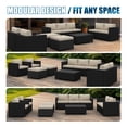 thumbnail image 6 of Clouddwell 10 Piece Patio Furniture Set, Rattan Wicker Patio Conversation Set Outdoor Furniture, Beige, 6 of 8