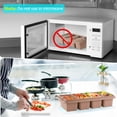 thumbnail image 6 of Silicone Freezer Tray With Lid 2Pack-Brown Food Molds For Soup Sauce Broth Leftovers Ice Cubes, 6 of 7