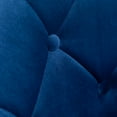 thumbnail image 6 of Noas Velvet Upholstered Tufted Back Swivel Accent Chair in Blue, 6 of 13