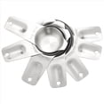 thumbnail image 3 of Tazas de Medición Juego de 14 con 1/8 Cucharada de Café, de Medición de Metal de Acero Inoxidable, 14 Piezas Juego Apilable con Caño, 3 of 5