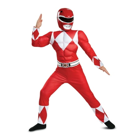 Power Rangers Red Ranger Muscle Classic Child Halloween (Best Friend Twinning Halloween Costumes)