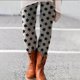 thumbnail image 2 of Gibobby Leggings Vinipiel Mujer Pantalones ajustados mezclilla para mujer, pantalones Color liso con cintura, pantalones elásticos con bolsillo（Gris， XXXL), 2 of 4