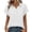 White, variant on Tsesme Button down Shirts for Women Lapel Collar Short Sleeve Blouses Dressy Business Work Tops with Pockets
