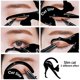 thumbnail image 2 of Plantillas de delineador de ojos, material de PVC, aplicadores de sombra de ojos ahumados, plantilla de guía, plantillas de herramientas, negro, elegante y popular, 2 of 5