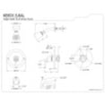 thumbnail image 5 of Kingston Brass KB538AL Tub and Shower Faucet, Brushed Nickel, 5 of 5
