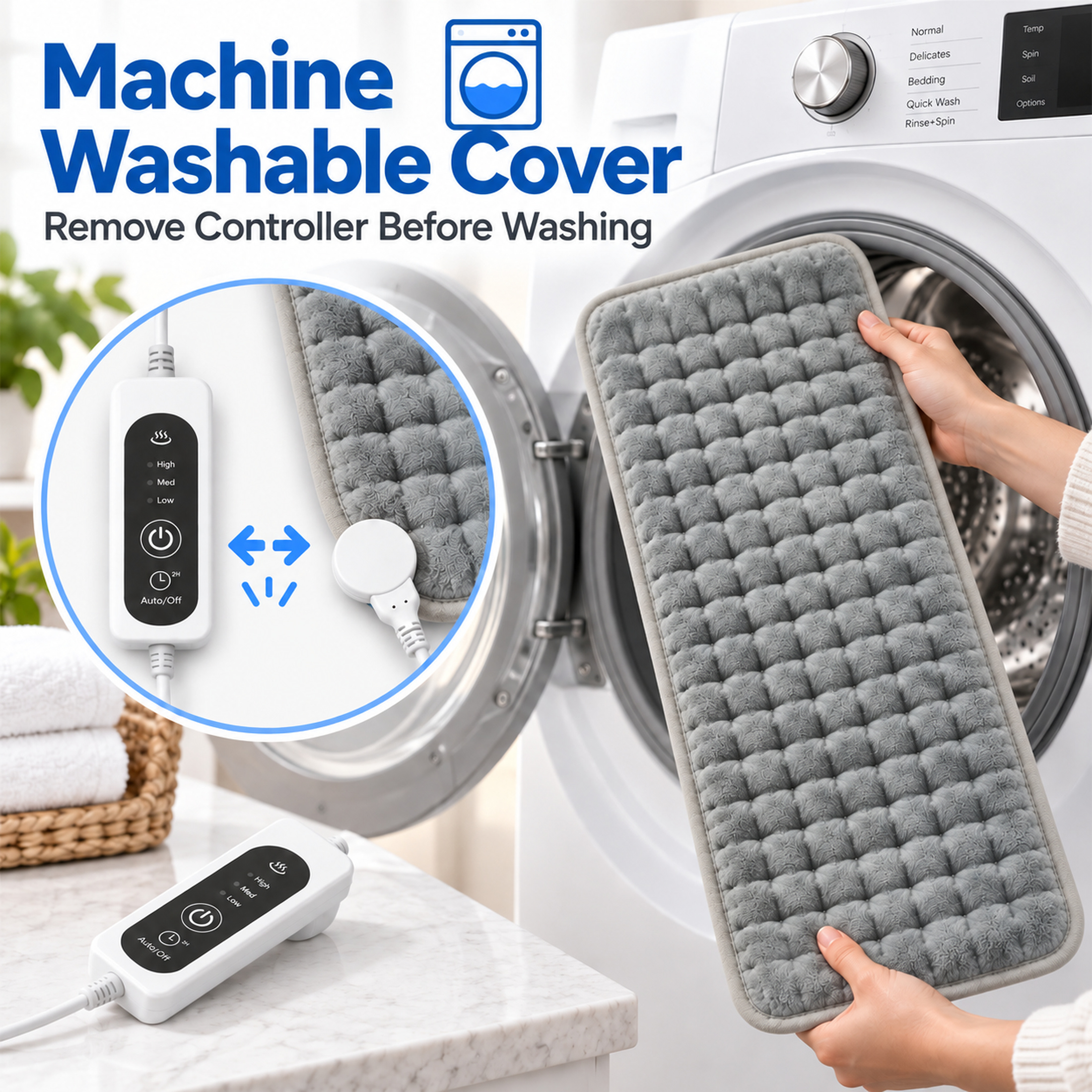 Amumu 12x24 Electric Heating Pad with Auto Shutoff photo 6