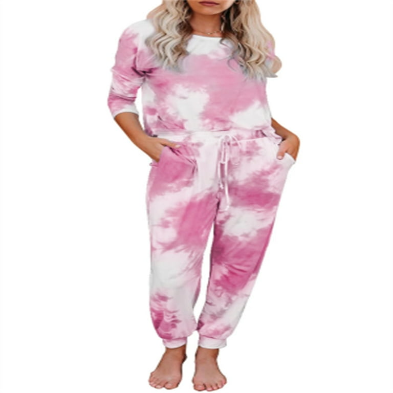 Tie dye sweatpants and shirt 2025 set
