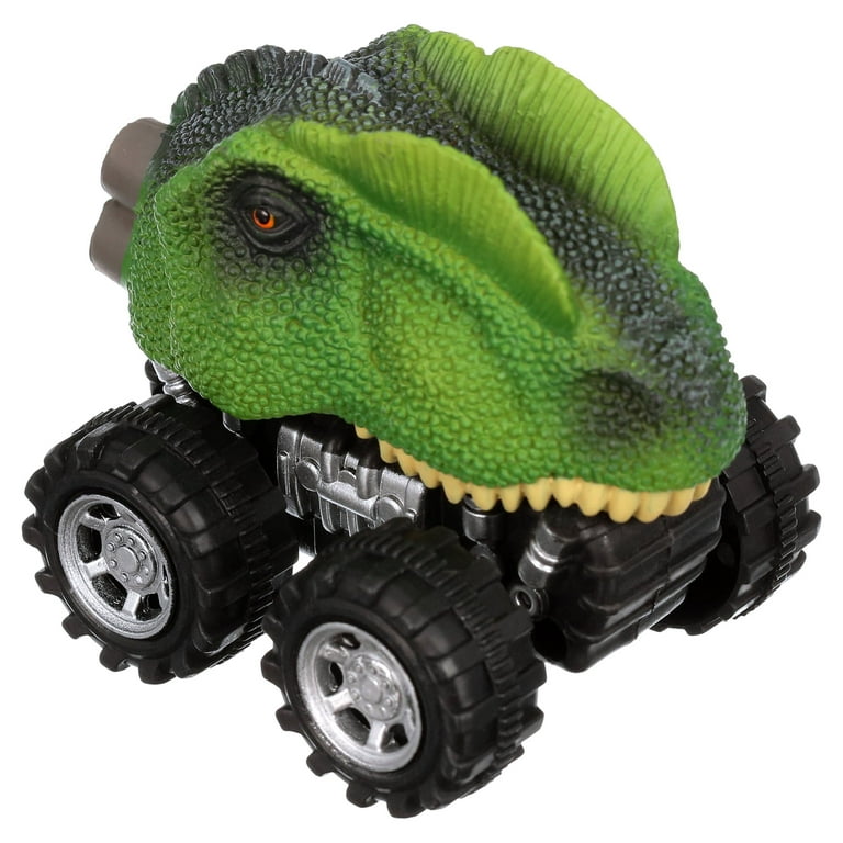 TOYLI Dinosaur Toys 6 Pack Pull Back Dino Cars for Kids Fun Monster  Colorful Animal Car Playset Durable Tires for Toddler
