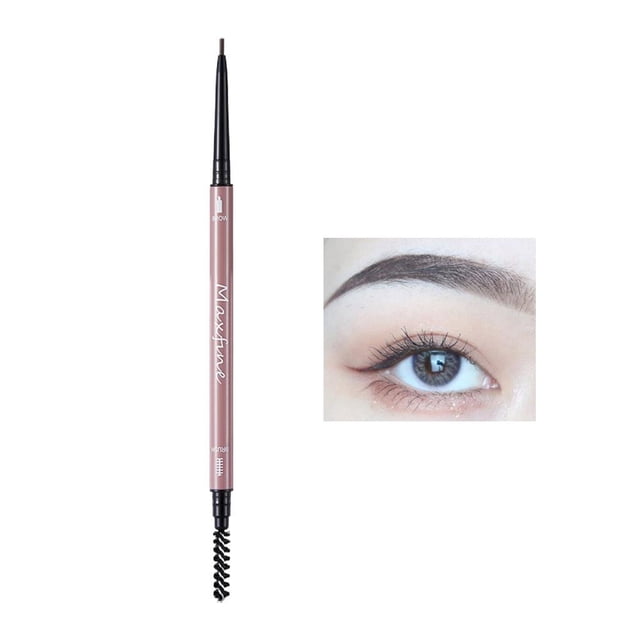 Rotatable Double-Ended Waterproof Eyebrow Pencil 3 Colors, Sweat-Proof Ultra-Fine Tip Brow Definer for Precise Application & Long Wear