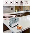 thumbnail image 4 of Spring Toaster Cover 2 Slice, Summer Farmhouse Style Plant Eucalyptus Leaves Bread Maker Cover Toaster Dust Cover with Pockets, Dust-Proof Cover for Kitchen Small Appliance 12x7.5x8in, 4 of 5