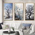 thumbnail image 1 of Designart "White Tree euphony Landscape III" Floral & Botanical Framed Wall Art Set Of 3 - Grey Tree Monochrome Frame Gallery Wall Set For Home Decor, 1 of 6