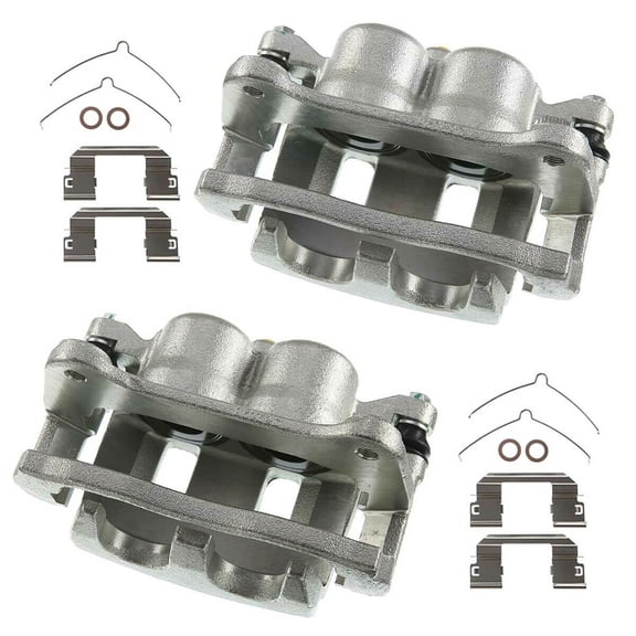 Geelife Front Left & Right Brake Calipers w/Bracket For 2009-2015 Toyota Venza 2.7L 3.5L