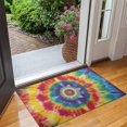 thumbnail image 2 of Colorful Rainbow Tie Dye Spiral Pattern Door Rugs,Washable Non Slip Door Mats Indoor,Decorative Door Mats,Entry Mat Indoor for Entrance,Bedroom,Kitchen,Bathroom,17"x30", 2 of 6
