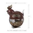 thumbnail image 3 of Tooarts Puffy Chicken Wine Cork Container Home Decor Metal Sculpture Animal Craft Gift, 3 of 5