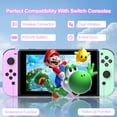 thumbnail image 3 of Wireless Controller for Nintendo Switch Controller with Dual Vibration & 6-Axis Gyro Sensor - Purple&Green, 3 of 7