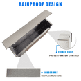thumbnail image 3 of Plugsharge Modern Design Brushed Stainless Steel Mailbox for Walls, Heavy Duty Wall Mounted Mailbox - 14.5'' x 3.75'' x 7.1'' Rust Proof Steel Dropbox with Rainproof Design, Silver, 3 of 10