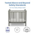 thumbnail image 5 of Delta Children NEW Gateway Mini Convertible Baby Crib with Mattress, Grey, 5 of 12