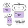 thumbnail image 5 of Mainstays Basic Polyester Large Bath Rug, Lavender, 24" x 40", 5 of 9