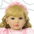 thumbnail image 2 of Decdeal Muñeca Reborn, muñecas realistas, vinilo de silicona y cuerpo de algodón Decdeal Vestido rosa vaporoso, 2 of 7