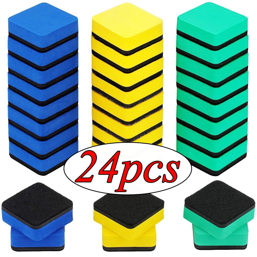 OBOSOE 24 PCS Dry Erase Erasers Combination White Board Eraser